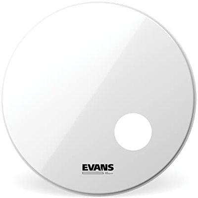 EVANS Peau de résonance de grosse caisse lisse blanche EQ3 sablée, 22 pouces EVANS Peau de résonance de grosse caisse lisse blanche EQ3 sablée, 22 pouces