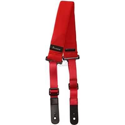 Ibanez GSF50-RD Sangle POWERPAD pour guitare, Rouge Ibanez GSF50-RD Sangle POWERPAD pour guitare, Rouge