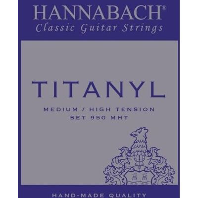 Hannabach 653157 Série 950 Cordes pour Guitare Classique Jeu Titanyl Medium/High Tension 950MHT Hannabach 653157 Série 950 Cordes pour Guitare Classique Jeu Titanyl Medium/High Tension 950MHT