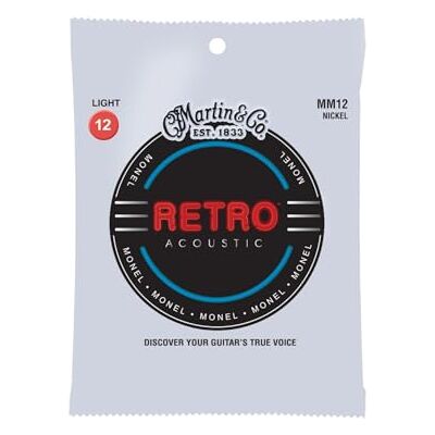 Martin cordes Jeu Retro Monel 12 cordes extra-light Martin cordes Jeu Retro Monel 12 cordes extra-light
