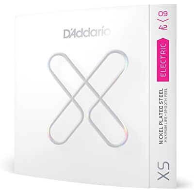 D'Addario Gitaarsnaren XS Gecoate Elektrische Gitaarsnaren Verlengde Levensduur voor 6-snarige Gitaren XSE0942 Super Licht, 9-42 1 Set D'Addario Gitaarsnaren XS Gecoate Elektrische Gitaarsnaren Verlengde Levensduur voor 6-snarige Gitaren XSE0942 Super Licht, 9-42 1 Set