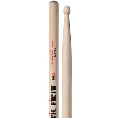Vic Firth American Classic Metal Baguettes, Caryer Américain, Bout en Bois Vic Firth American Classic Metal Baguettes, Caryer Américain, Bout en Bois