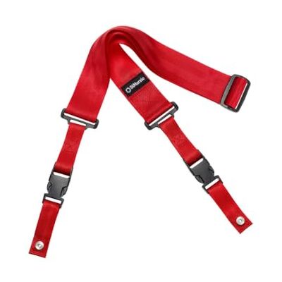 DiMarzio Cliplock Sangle en nylon pour Guitare 5 cm Rouge DiMarzio Cliplock Sangle en nylon pour Guitare 5 cm Rouge