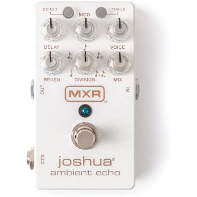 MXR M309 JOSHUA AMBIENT ECHO, Pédale Effet Atmosphère Ambient Typiques des années 60, Couleur Blanc MXR M309 JOSHUA AMBIENT ECHO, Pédale Effet Atmosphère Ambient Typiques des années 60, Couleur Blanc