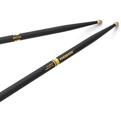 ProMark Paire de baguettes Rebound 2B ActiveGrip pour une prise en main sûre et confortable – devient plus agressive lorsque vos mains transpirent – Finition Active Grip, pointe gland, bois de caryer ProMark Paire de baguettes Rebound 2B ActiveGrip pour une prise en main sûre et confortable – devient plus agressive lorsque vos mains transpirent – Finition Active Grip, pointe gland, bois de caryer