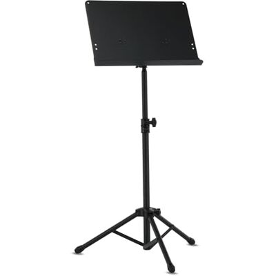 GEWA Pupitre d'orchestre Métal pliable Plateau plein et amovible ABS et connexion tubulaire Hauteur 67-120 cm Poids 3,8 kg noir GEWA Pupitre d'orchestre Métal pliable Plateau plein et amovible ABS et connexion tubulaire Hauteur 67-120 cm Poids 3,8 kg noir