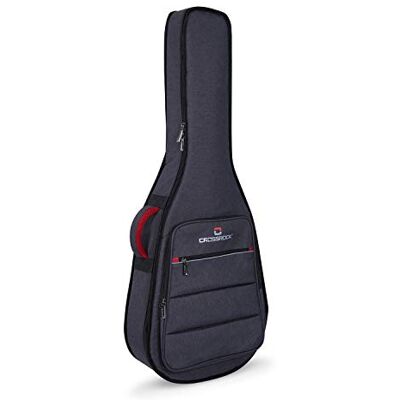 Crossrock Housse de transport légère pour guitare classique de taille 1/2 Rembourrage de 10 mm d'épaisseur, sangles de sac à dos, grande poche avant – Idéal pour les étudiants et la pratique Crossrock Housse de transport légère pour guitare classique de taille 1/2 Rembourrage de 10 mm d'épaisseur, sangles de sac à dos, grande poche avant – Idéal pour les étudiants et la pratique