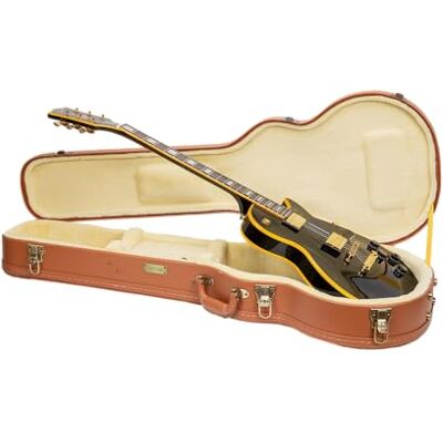 Crossrock Relief Series CRW630LRO Étui en Bois pour Guitares électriques Les Paul, Surface hautement texturée, Imitation Polaire de Vison, loquets en Acier Inoxydable, séquoia Crossrock Relief Series CRW630LRO Étui en Bois pour Guitares électriques Les Paul, Surface hautement texturée, Imitation Polaire de Vison, loquets en Acier Inoxydable, séquoia