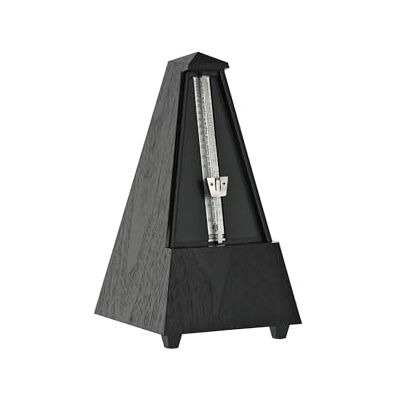 Wittner Métronome Taktell Forme pyramidale Système Maelzel Série 845 Boîtier en plastique Sans cloche Noir Mécanique à remonter Pas de piles nécessaires Fabriqué en Allemagne Wittner Métronome Taktell Forme pyramidale Système Maelzel Série 845 Boîtier en plastique Sans cloche Noir Mécanique à remonter Pas de piles nécessaires Fabriqué en Allemagne