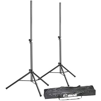 Adam Hall Ensemble 2 pieds d'enceinte avec housse Adam Hall Ensemble 2 pieds d'enceinte avec housse