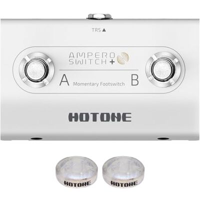 HOTONE Dual Footswitch Pédale Momentary 2 voies Pédale Interrupteur à pied 6,35 mm (Ampero Switch+) HOTONE Dual Footswitch Pédale Momentary 2 voies Pédale Interrupteur à pied 6,35 mm (Ampero Switch+)