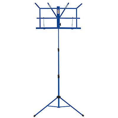 Mad About – Pupitre pliable facile à plier coloré portable pour partitions, bleu MS07 Mad About – Pupitre pliable facile à plier coloré portable pour partitions, bleu MS07