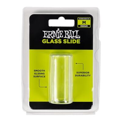 Ernie Ball Slide en verre pour guitare, moyen Ernie Ball Slide en verre pour guitare, moyen