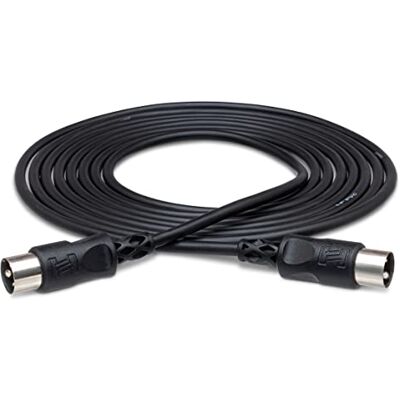 Hosa Technology MID-305BK Câble MIDI 1.5m Hosa Technology MID-305BK Câble MIDI 1.5m