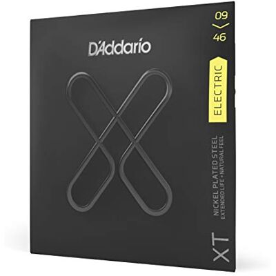 D'Addario Cordes Guitare Electrique Cordes pour Guitare Electrique XT Nickel Coated Pour Guitares 6 Cordes XTE0946-09-46 Super Light Top/Regular Bottom D'Addario Cordes Guitare Electrique Cordes pour Guitare Electrique XT Nickel Coated Pour Guitares 6 Cordes XTE0946-09-46 Super Light Top/Regular Bottom
