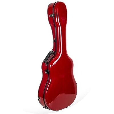 Crossrock Étui pour guitare acoustique Dreadnought en fibre de verre compatible avec Gibson J45, Songwriter, Southernjumbo, Dove et Hummingbird Rouge Crossrock Étui pour guitare acoustique Dreadnought en fibre de verre compatible avec Gibson J45, Songwriter, Southernjumbo, Dove et Hummingbird Rouge