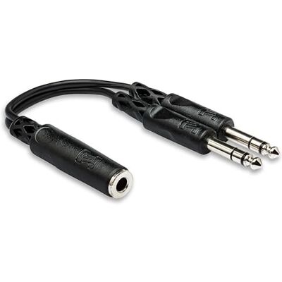 Hosa YPP-308 Câble Y TRSF vers TRS Noir Hosa YPP-308 Câble Y TRSF vers TRS Noir