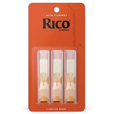 Rico Anches pour clarinette alto, force 2.5, pack de 3 Rico Anches pour clarinette alto, force 2.5, pack de 3