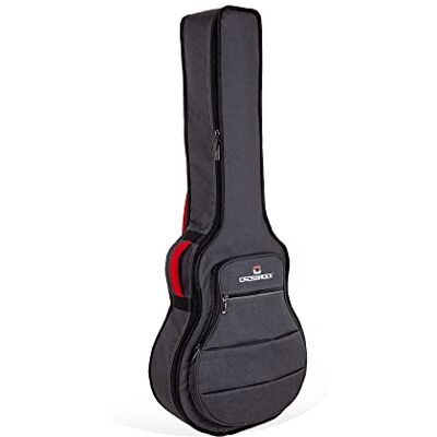 Crossrock CRSG107SADG Sac à dos rembourré pour guitare acoustique et jazz 10 mm Crossrock CRSG107SADG Sac à dos rembourré pour guitare acoustique et jazz 10 mm
