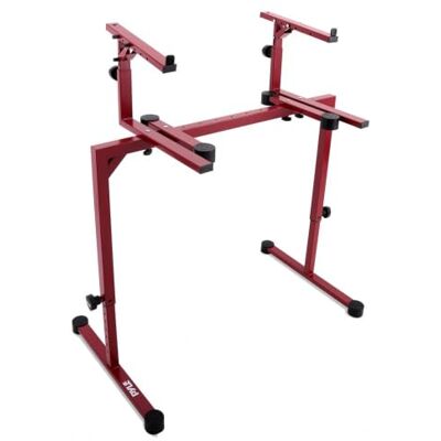 Pyle Support double pour clavier de piano avec 2ème niveau – Support de musique réglable robuste avec disques en caoutchouc, conçu pour claviers, synthétiseurs, équipement de scène, idéal pour la Pyle Support double pour clavier de piano avec 2ème niveau – Support de musique réglable robuste avec disques en caoutchouc, conçu pour claviers, synthétiseurs, équipement de scène, idéal pour la