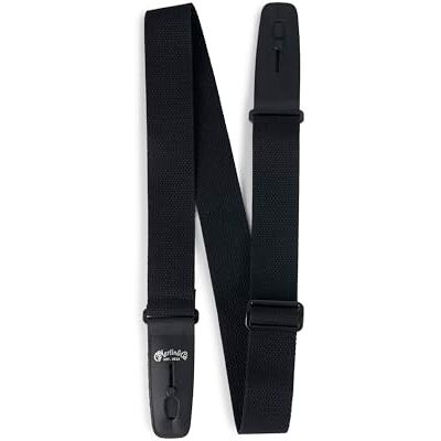 Martin Lock-It Sangle de guitare en coton tissé Noir Martin Lock-It Sangle de guitare en coton tissé Noir