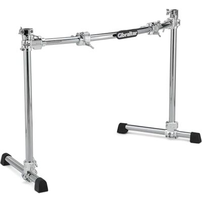 Gibraltar Système de rack Série Chrome II courbée GDR100C-CHR 1 barre de rack courbée de 40« 2 barres de rack de 30 » avec adaptateur pour cymbale 2 pieds de rack de 20 Gibraltar Système de rack Série Chrome II courbée GDR100C-CHR 1 barre de rack courbée de 40« 2 barres de rack de 30 » avec adaptateur pour cymbale 2 pieds de rack de 20