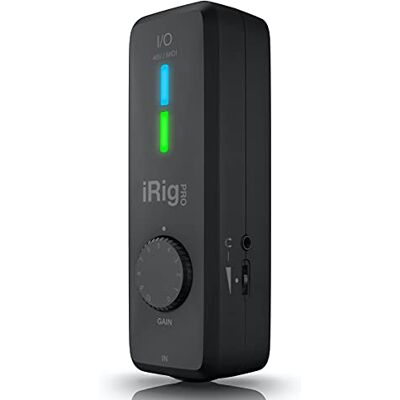 IK Multimedia IRig Pro I/O — Audio de poche entièrement équipé, interface MIDI, son de qualité studio, 24 bits/96 kHz, fonctions importantes supplémentaires pour l'enregistrement mobile (noir) IK Multimedia IRig Pro I/O — Audio de poche entièrement équipé, interface MIDI, son de qualité studio, 24 bits/96 kHz, fonctions importantes supplémentaires pour l'enregistrement mobile (noir)