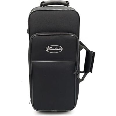 soundman Valise pour trompette Mallette de qualité supérieure Robuste, intérieur rembourré Avec bretelles de sac à dos escamotables, grande poche pour partitions et compartiments pour soundman Valise pour trompette Mallette de qualité supérieure Robuste, intérieur rembourré Avec bretelles de sac à dos escamotables, grande poche pour partitions et compartiments pour