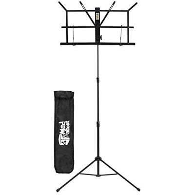 Mad About – Pupitre pliable facile à plier portable pour partitions avec sac de transport, noir MS02 Mad About – Pupitre pliable facile à plier portable pour partitions avec sac de transport, noir MS02