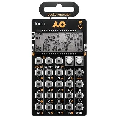Teenage Engineering Mini pad synthétiseur Pocket Operator PO-32 Tonic Drum Synth Doré/Noir Teenage Engineering Mini pad synthétiseur Pocket Operator PO-32 Tonic Drum Synth Doré/Noir