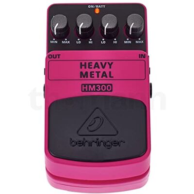 Behringer Pédale d'effets de distorsion HM300 Heavy Metal Behringer Pédale d'effets de distorsion HM300 Heavy Metal