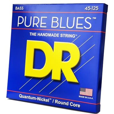 DR Strings DR String PB5-45 Pure Blues Jeu de cordes pour guitare basse DR Strings DR String PB5-45 Pure Blues Jeu de cordes pour guitare basse