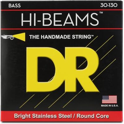 DR Strings DR Cordes Hi-Beam Round Core Bass Medium 6 cordes DR Strings DR Cordes Hi-Beam Round Core Bass Medium 6 cordes