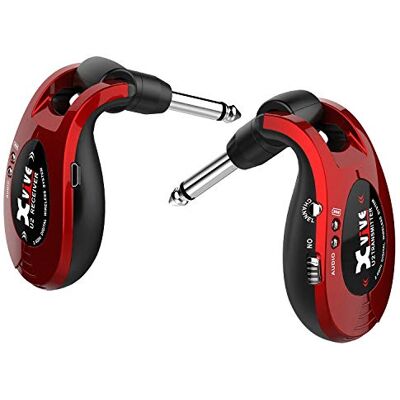 Xvive U2 Transmetteur/récepteur numérique sans fil pour guitare, basse et autres instruments rechargeables, 2,4 GHz Rosso Metallizzato Xvive U2 Transmetteur/récepteur numérique sans fil pour guitare, basse et autres instruments rechargeables, 2,4 GHz Rosso Metallizzato