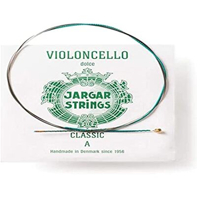 Jargar Classic A acier chromé jeu de 4 cordes corde de violoncelle Dolce Calibres de cordes/Tension 0,74mm/16,3kp/35.8lbs Jargar Classic A acier chromé jeu de 4 cordes corde de violoncelle Dolce Calibres de cordes/Tension 0,74mm/16,3kp/35.8lbs