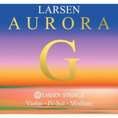 LARSEN STRINGS Larsen Aurora cordes de violon G argent 4/4 médium LARSEN STRINGS Larsen Aurora cordes de violon G argent 4/4 médium