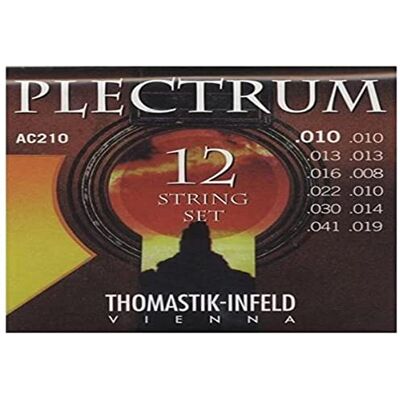 Thomastik-Infeld Thomastik Cordes Guitare acoustique Plectrum Acoustic Series Jeu AC210 Extra Light 12-string sans nickel Thomastik-Infeld Thomastik Cordes Guitare acoustique Plectrum Acoustic Series Jeu AC210 Extra Light 12-string sans nickel