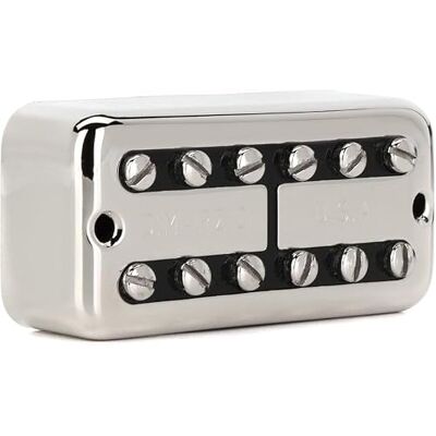DiMarzio DP 294FNBK PAF'Tron™ Bridge Nickel Cover, Black Insert DiMarzio DP 294FNBK PAF'Tron™ Bridge Nickel Cover, Black Insert