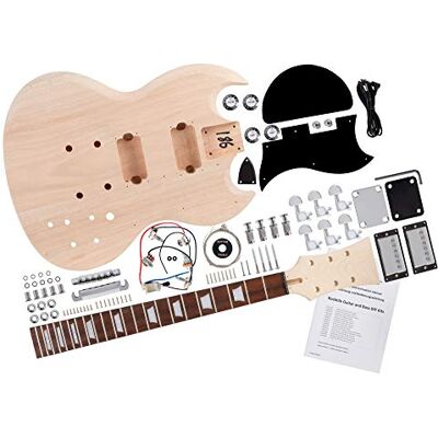 Rocktile kit de construction de guitare électrique style Double Cut Rocktile kit de construction de guitare électrique style Double Cut