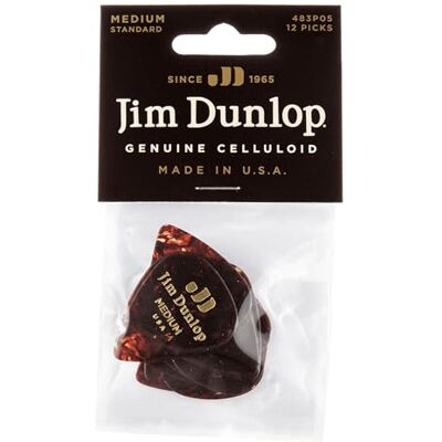 Dunlop 483P05MD Lot de 12 Médiators pour Guitare Taille M Dunlop 483P05MD Lot de 12 Médiators pour Guitare Taille M