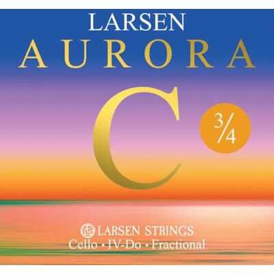 LARSEN STRINGS Cordes pour violoncelle Aurora C 3/4 Medium LARSEN STRINGS Cordes pour violoncelle Aurora C 3/4 Medium