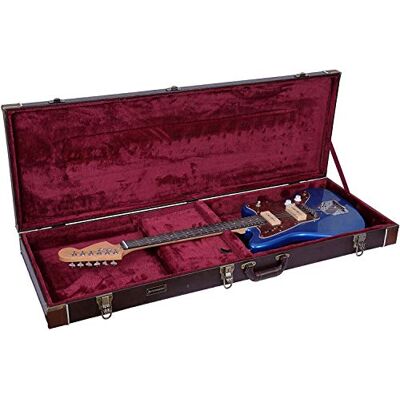 Crossrock Étui rigide en bois pour guitares électriques de style Jazzmaster/Jaguar Marron (CRW620JMBR) Crossrock Étui rigide en bois pour guitares électriques de style Jazzmaster/Jaguar Marron (CRW620JMBR)