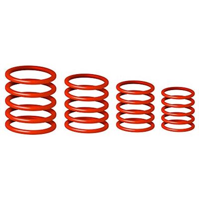 Gravity RP 5555 RED 1 Lot de bagues universelles Rouge Gravity RP 5555 RED 1 Lot de bagues universelles Rouge