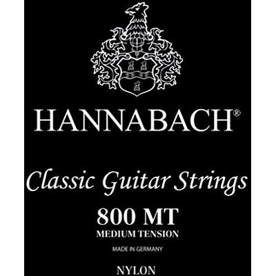 Hannabach Cordes pour guitare classique série 800 Low Tension argenté Jeu complet, 800MT, Cordes pour guitare (fil de cuivre argenté, basse tension, pour guitares classiques d'entrée de gamme) Hannabach Cordes pour guitare classique série 800 Low Tension argenté Jeu complet, 800MT, Cordes pour guitare (fil de cuivre argenté, basse tension, pour guitares classiques d'entrée de gamme)