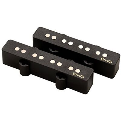 EMG JV52 Ensemble de micros pour guitare basse passive vintage Noir EMG JV52 Ensemble de micros pour guitare basse passive vintage Noir