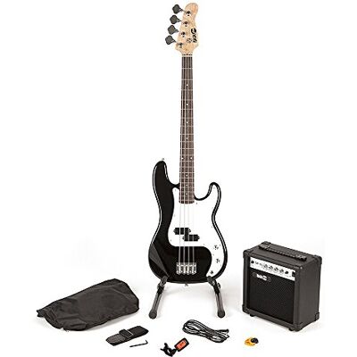 RockJam Kit basse taille standard avec ampli, accordeur, support et housse RockJam Kit basse taille standard avec ampli, accordeur, support et housse