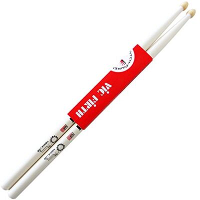 Vic Firth Signature Baguettes, Thomas Lang, Bout en Bois, Blanc Vic Firth Signature Baguettes, Thomas Lang, Bout en Bois, Blanc