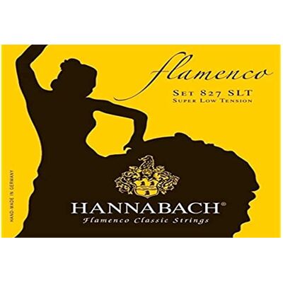 Hannabach cordes pour guitare classique Flamenco série 827 Super Low Tension jeu de 3 cordes basses Made in Germany 8277SLT Hannabach cordes pour guitare classique Flamenco série 827 Super Low Tension jeu de 3 cordes basses Made in Germany 8277SLT