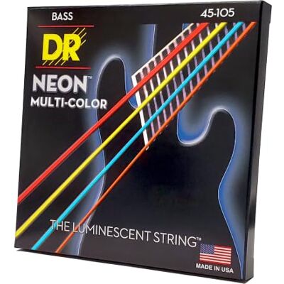 DR Strings DR String MCB-45 Multi-Color Jeu de cordes pour guitare basse DR Strings DR String MCB-45 Multi-Color Jeu de cordes pour guitare basse