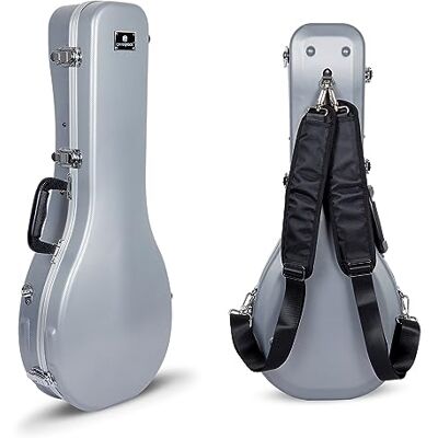 Crossrock CRA862MASL Étui rigide en ABS pour la plupart des mandolines de style A, avec compartiment intérieur, bretelles de sac à dos Argenté, Argenté., Moderne Crossrock CRA862MASL Étui rigide en ABS pour la plupart des mandolines de style A, avec compartiment intérieur, bretelles de sac à dos Argenté, Argenté., Moderne
